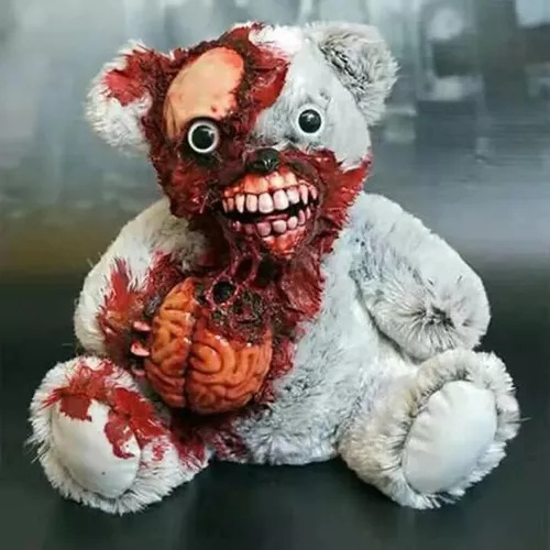 Muñeca De Terror De Halloween, Oso De Peluche Sangriento