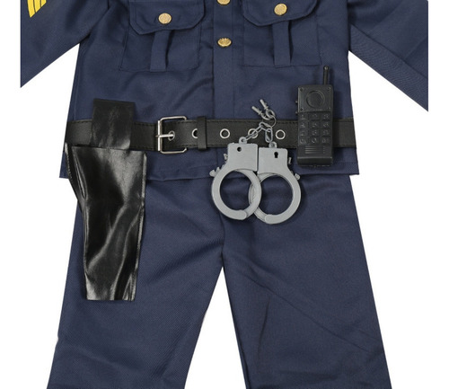 2023 Conjunto De Uniforme De Policía Para Niños Con Disfraz