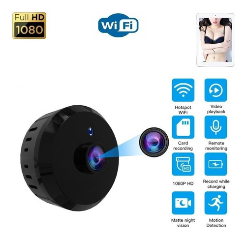 Lazhu Mini Cámara Wifi Espía X16 P2p Fullhd Visión Nocturna