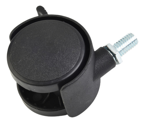 Ruedas Giratorias Con Rodamiento Negro Computer Soft Wheel
