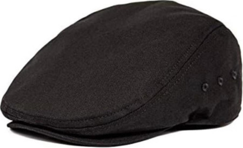 Jangoul Gorra Plana Hombre Ivy Cap Sarga Algodón (negro, 7