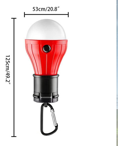 Ruiyue Luz De Camping, 4 Paquetes Lámpara De Carpa Luz Led