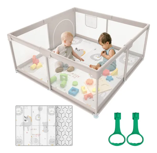 Baby Playpen Zeebaba Con Tapete Para Bebés Y Niños Pequeños 