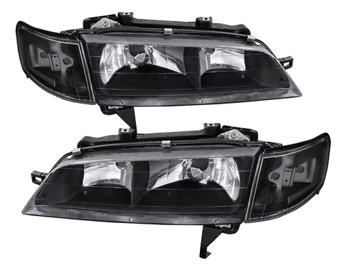 Par De Faros Honda Accord 1994 1995 1996 1997 F/negro.