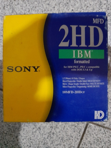 Diskettes Sony Caja De 10 Unidades, Incluye Etiquetas.