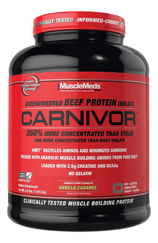 Musclemeds Carnivor Proteina Carne 4 Lb Vanilla Caramel