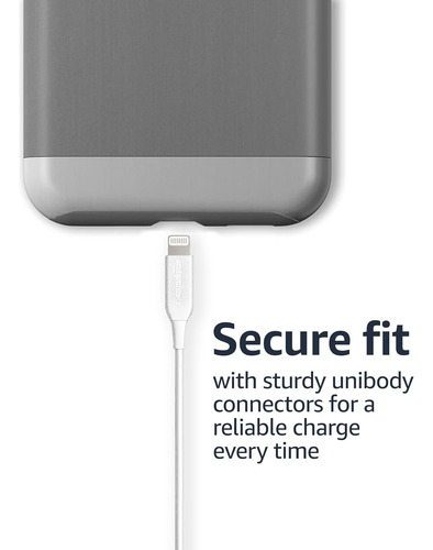 Amazon Basics Usb-a To Lightning Abs Charger Cable, Mfi C...