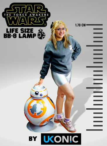 Ukonic Star Wars The Force Awakens Lampara Bb-8 Tamaño Real