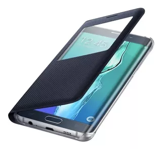 Samsung Galaxy S6 Edge+ S-view Flip Cover. Original/azul Met