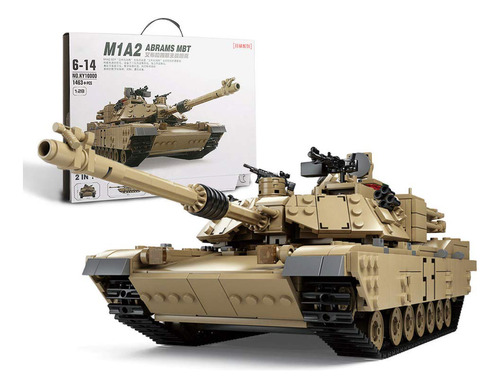 Feleph Kit De Modelo De Tanque Militar M1a2 Con 5 Figuras De