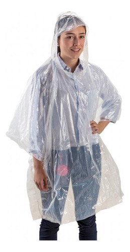 Capa Poncho Impermeable  + Estuche Llavero X 6 Unidades