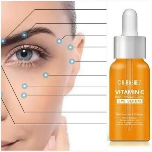 Dr. Rashel Serum Facial Vitamina C + Ácido Hialurônico 50 Ml Momento de aplicação Dia/Noite Tipo de pele Todo tipo de pele