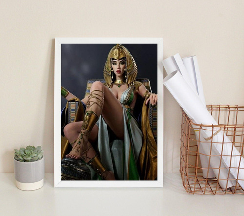 Quadro Decorativo Cleopatra - Arquétipo 33x24cm - Com Vidro