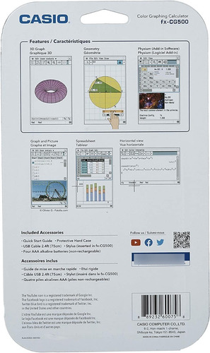 Imagen 4 de 6 de Calculadora Graficadora Casio Classpad Fx Cg500 Garantia