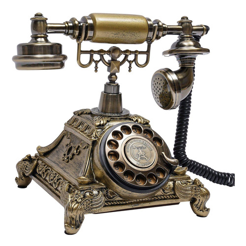 Teléfono Antiguo Vintage  Dial Giratorio  Teléfono Fi...
