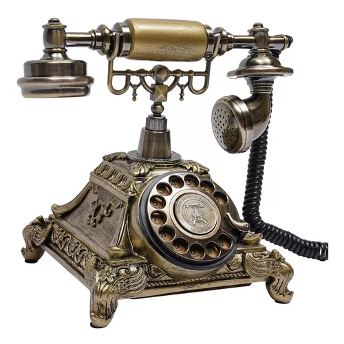 Teléfono Antiguo Vintage Dial Giratorio Teléfono Fi