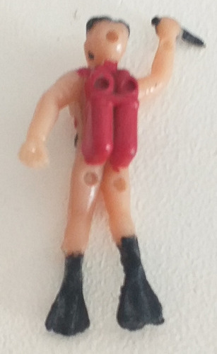 Imagen 2 de 9 de Acuanauta Hombre Rana Soldadito Figura Retro Vintage