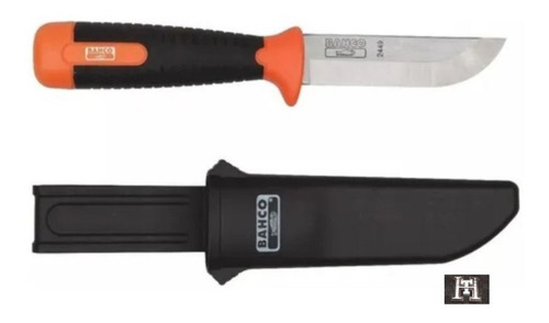 Imagen 1 de 8 de Cuchillo Formon Bahco 2449 Acero Carbono C/ Funda Apto Golpe