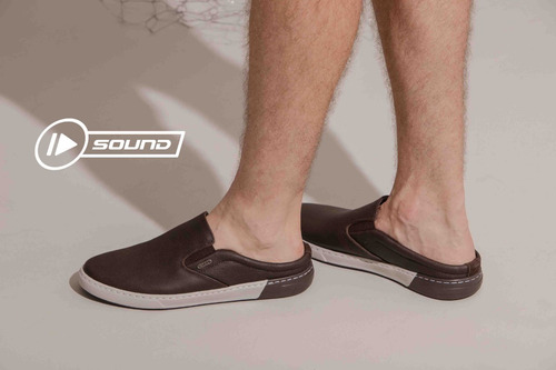 Sapatenis Masculino Iate Mule Slip-on Casual Sound Shoes