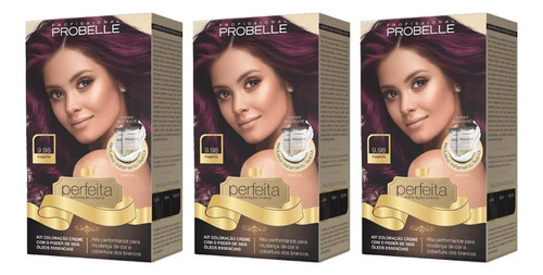  Coloraçao Probelle Perfeita 9.98 Magenta-kit C/3un