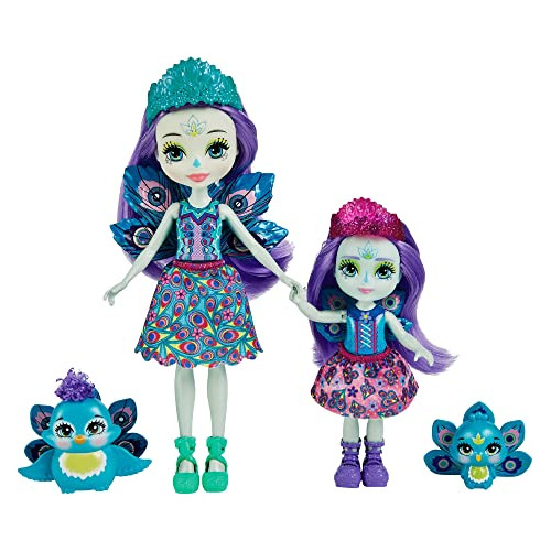 Enchantimals Patter & Piera Peacock Sister Dolls (6-in &amp;