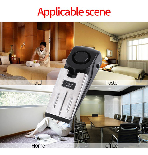 Security Wedge Shaped Door Lock Alarm