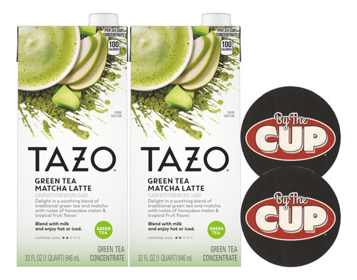 Tazo - Concentrado De Te Verde Matcha Latte, 32 Onzas (paque