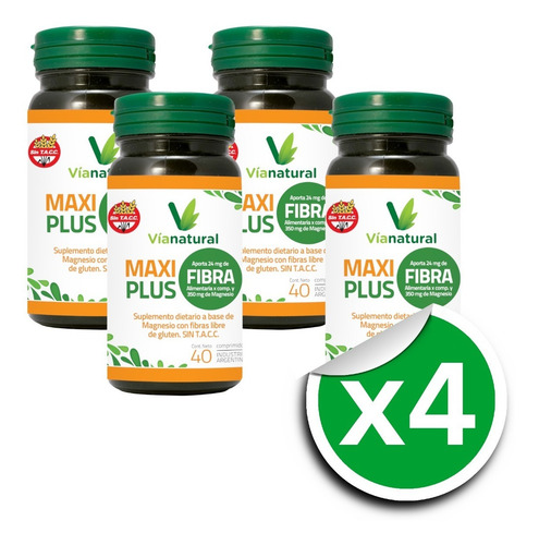 Imagen 1 de 5 de Maxifibra ( Maxiplus Fibra ) X 4 - Vianatural X40 Cotización