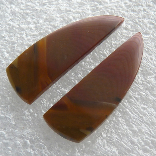 Opala Natural Modelo Vela Oceânica 37x11x3 Mm Par 8057