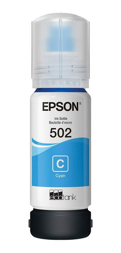 Epson T502 Ecotank Cyan Auto-stop Ink Bottle (et-2700, Et-27