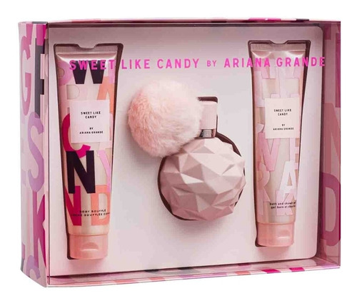 Set Dama Sweet Like Candy By Ariana Grande 3 Piezas