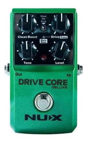 Pedal Nux Drive Core Deluxe-overdrive Cor Verde-escuro