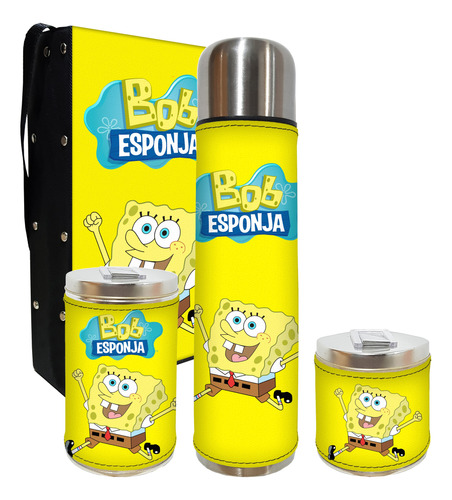 Set Matero 4 Piezas Abty Bob Esponja Excelente Calidad