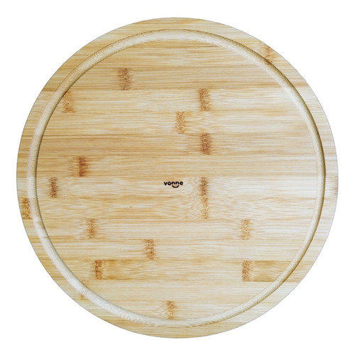Imagen 1 de 8 de Tabla Pizza Pizzera Bambu Madera Preparar Servir Cocina