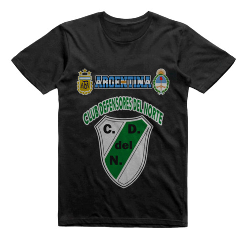 Remera Infantil Negra Defensores Del Norte Catamarca