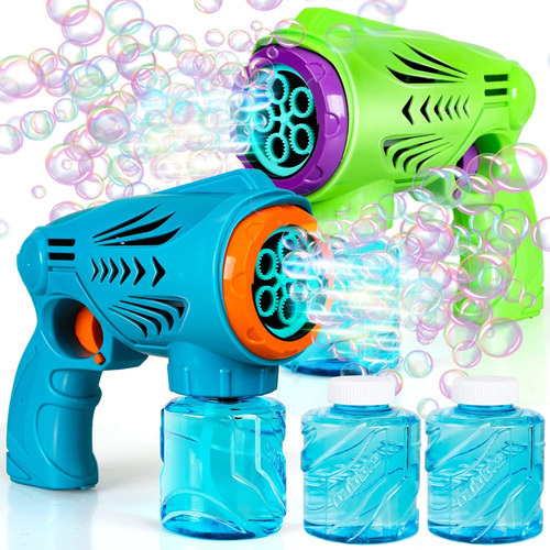 Toy Life 2 Pack Pistolas De Burbujas Para Niños Máquina...