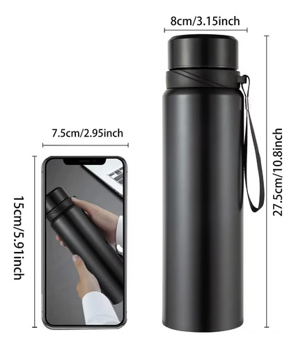 Botella De Agua Thermos De Acero Inoxidable Para Vehículos D
