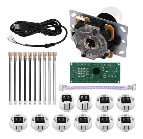 Kit Arcade Mame Bartop Retro Consola Palanca Botones Placa