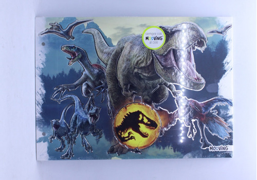 Carpeta N5 Dos Tapa Anillo Jurassic Park Dinosaurio Jurasico