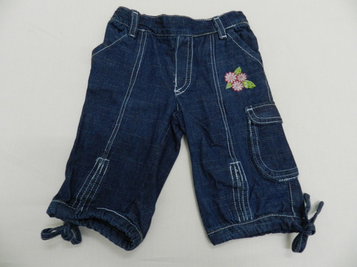 Oferta!! Capri Jean Con Bordado Bb Por Mayor (12 Unidades)