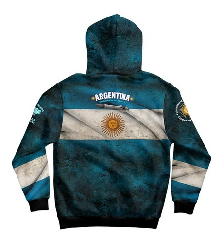 Imagen 2 de 2 de Buzo Hoodie Argentina Malvinas Hundimiento Del Buque Sheffie