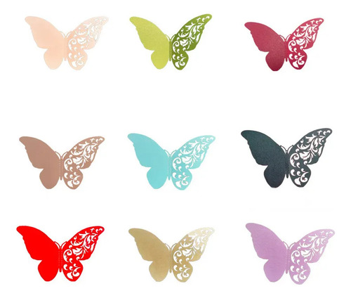 Adhesivos De Pared Con Una Mariposa De Encaje Para Deco