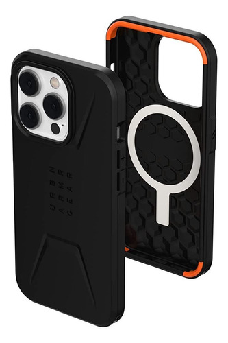 Uag Diseñado Para Teléfono 14 Pro Case Negro 6.1  Civil Imán