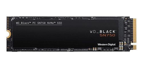 Disco sólido interno Western Digital WD Black SN750 WDS500G3XHC 500GB preto