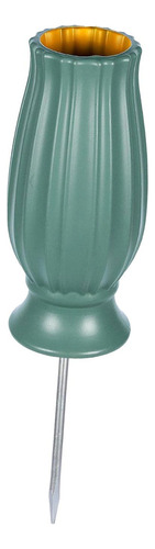 Decoraciones De La Tumba Del Florero Del Cementerio De Verde