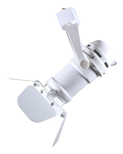 Luminaria Con Cortadores Para Riel Color Blanco Fama Illux Tl-5141.r
