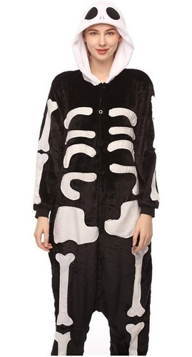 Kigurumi Calavera Skull Cosplay Pijama Mameluco Disfraz 