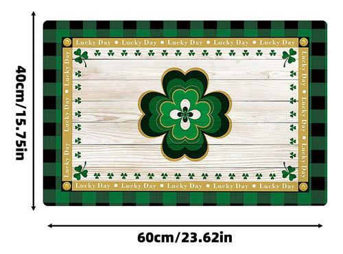 Felpudos K Floor Mat De Bienvenida For El Día De San Patric