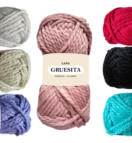 Ovillo Lana Gruesa Tejer Crochet 2 Agujas Hilo Manualidades