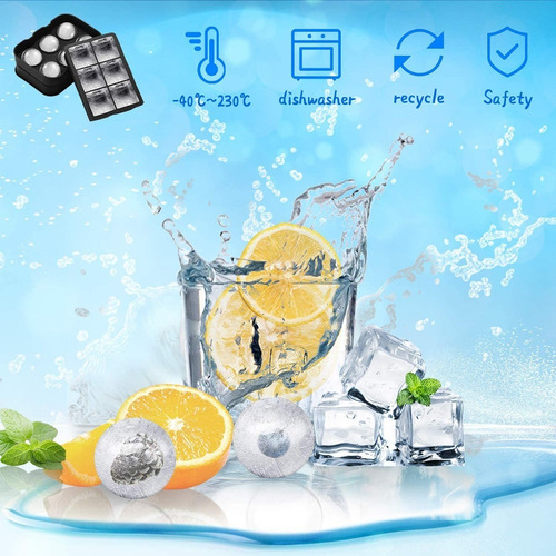 Imagen 5 de 8 de Molde Para Hielo Esferas Whisky Cubetera Silicona